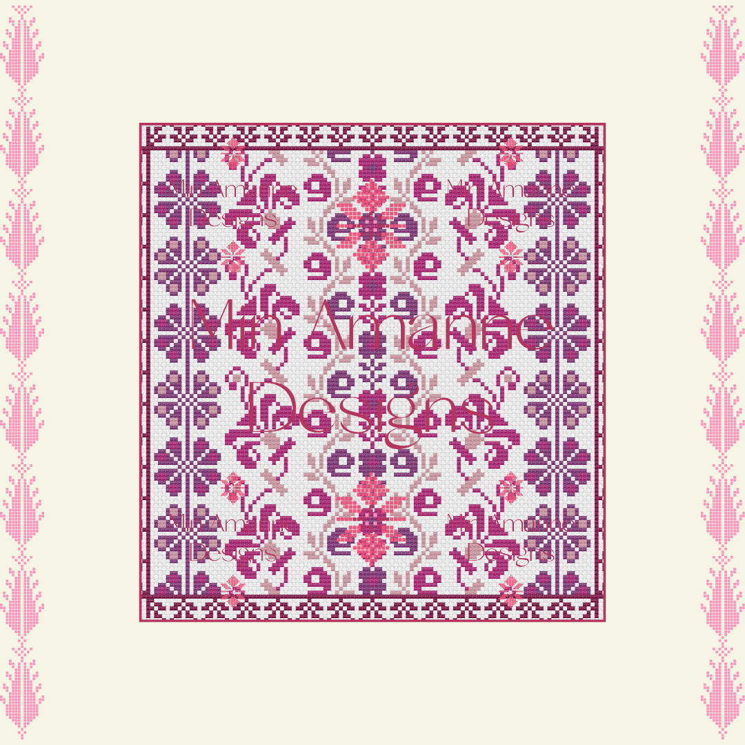 Flora Palestine Tatreez Kit Pattern