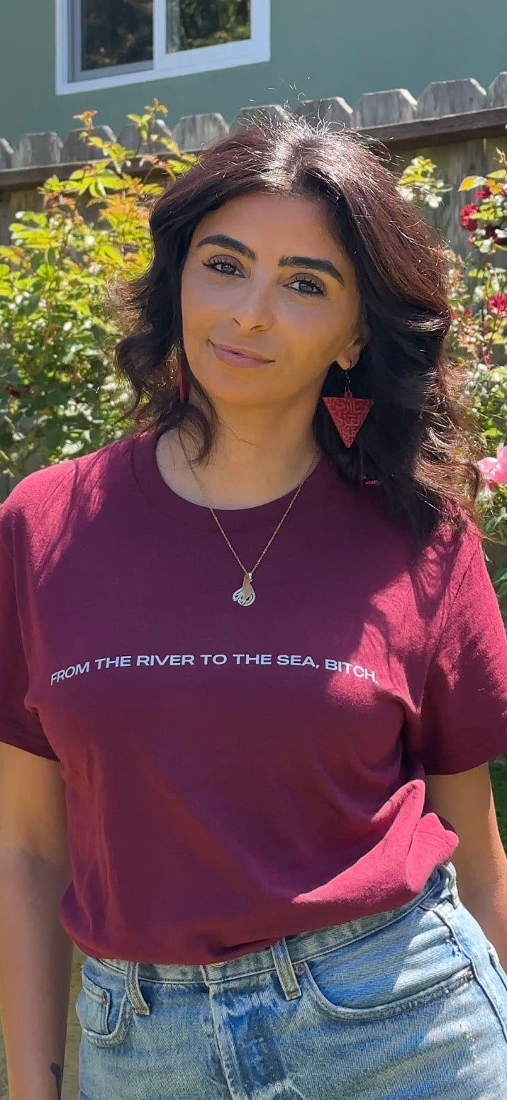 From The River To The Sea, Bitch. Fundraiser Unisex T-Shirt