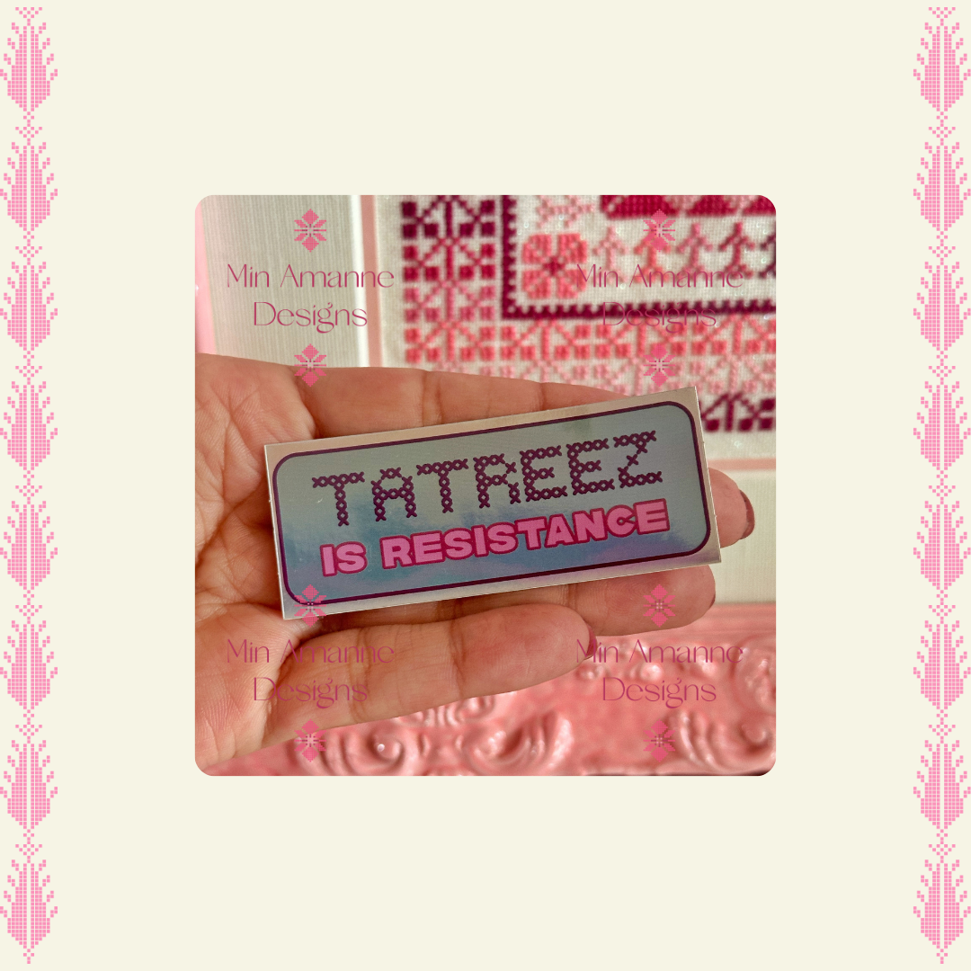 tatreez is resistance sticker