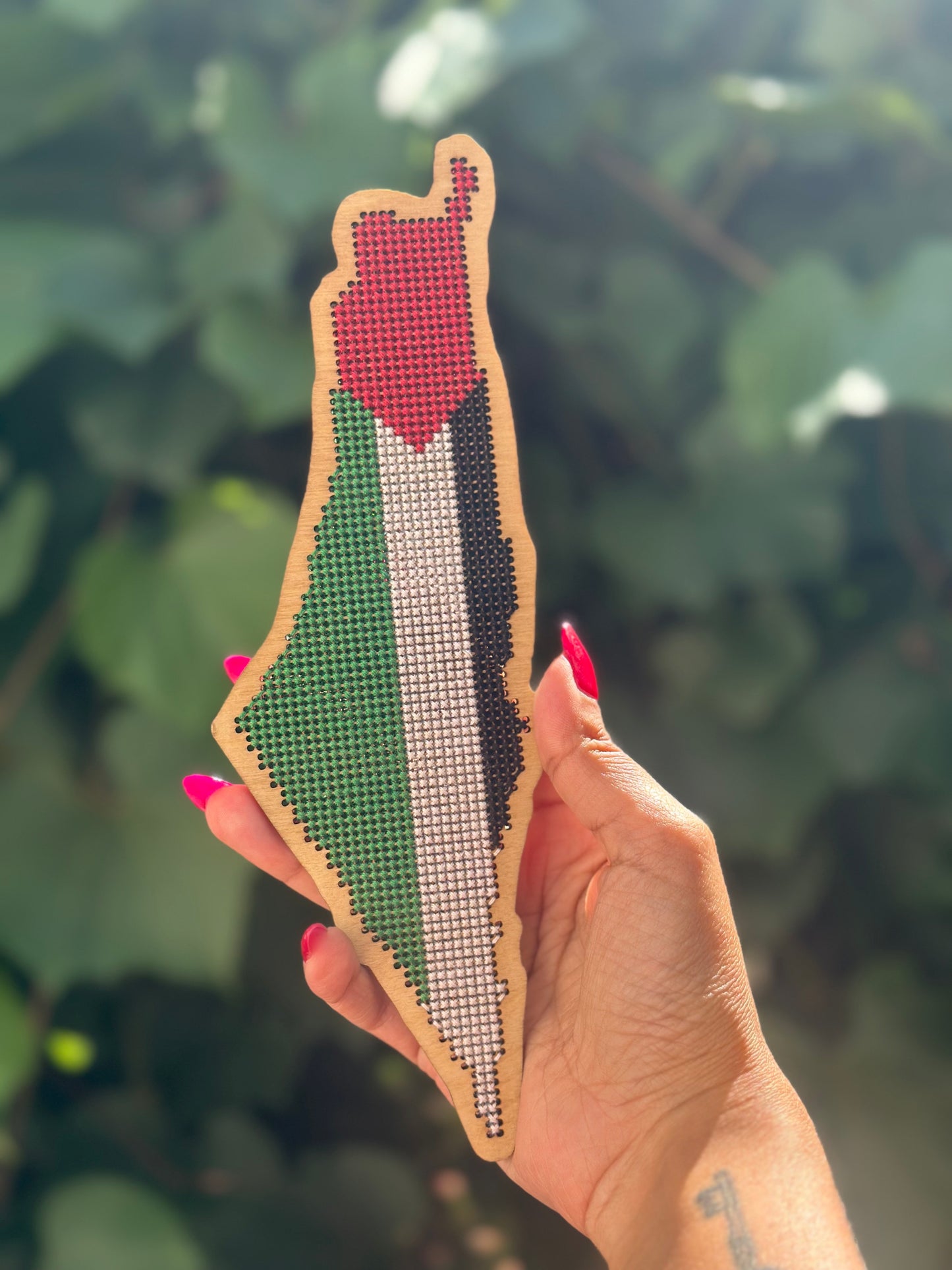 Stitchable Tatreez Palestine Map